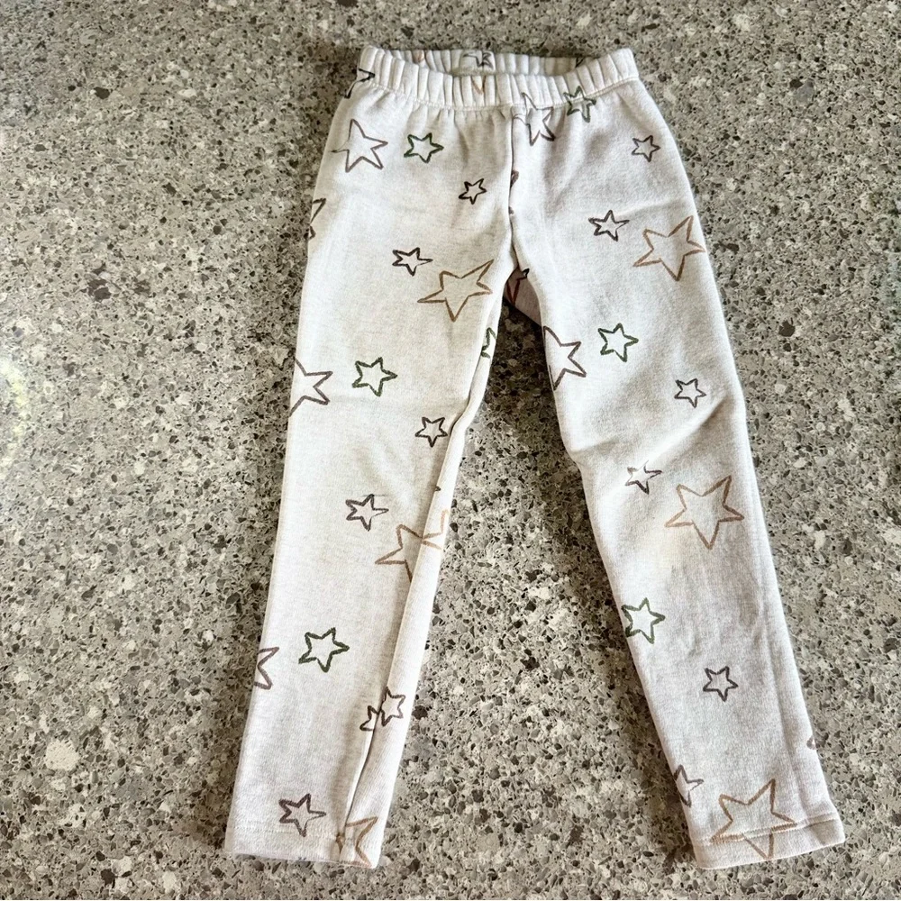GAP Kids Cream Star Leggings Size XS